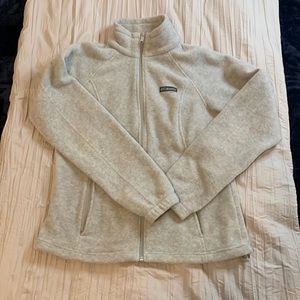 Columbia fleece light grey medium